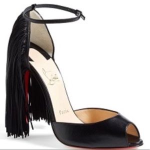 Christian Louboutin fringe heels